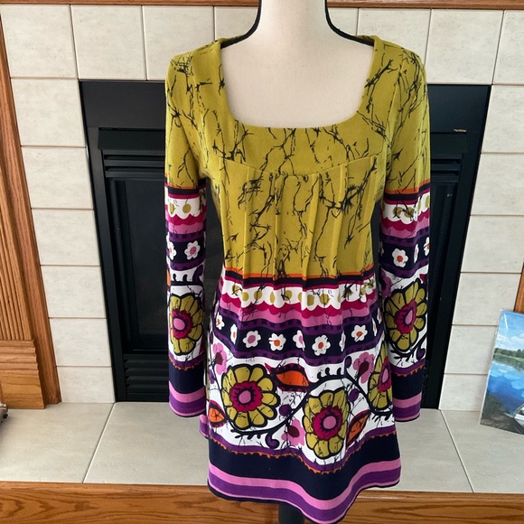 Adore Square Neck Long Sleeve Dress, Women’s Sz S - Picture 1 of 9
